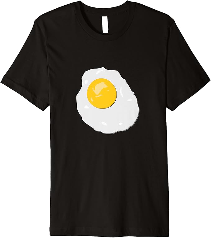 Big Sunny Side Up Egg Diner Breakfast Food Premium TShirt